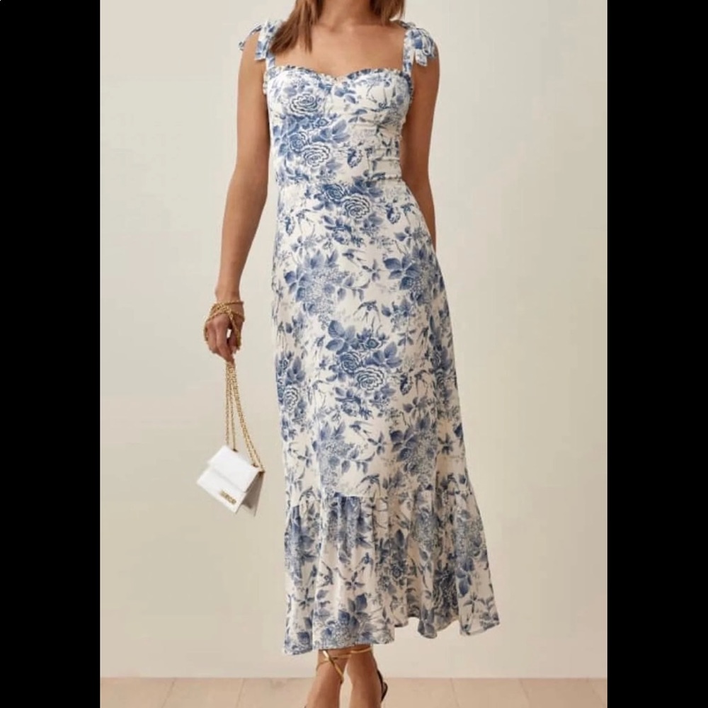 Reformation Nikita Dress midi floral size 4